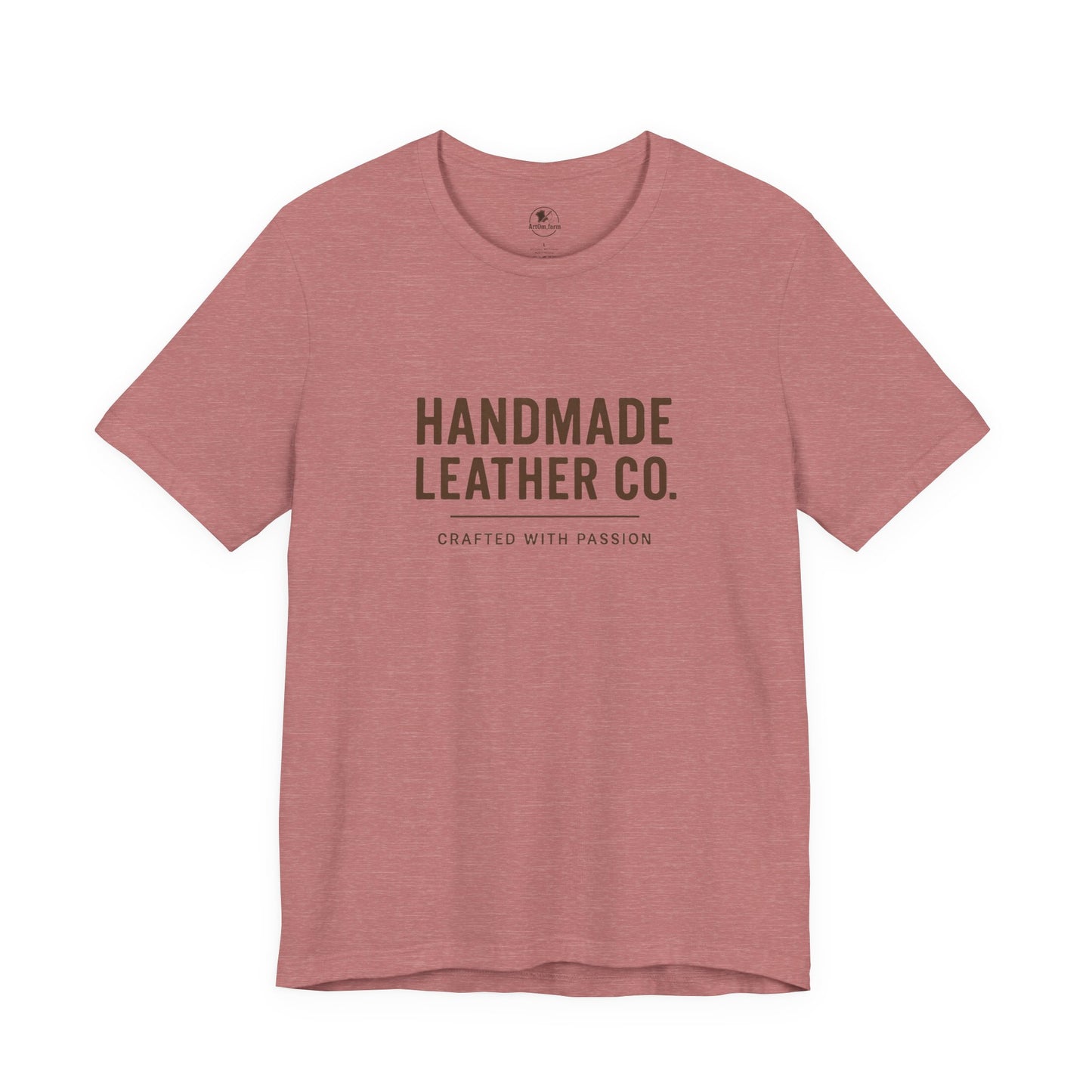Handmade Leather Co. Tee - Stylish Unisex Casual Wear, Unique Artisan Apparel - ArtOm_farm™ LEATHER
