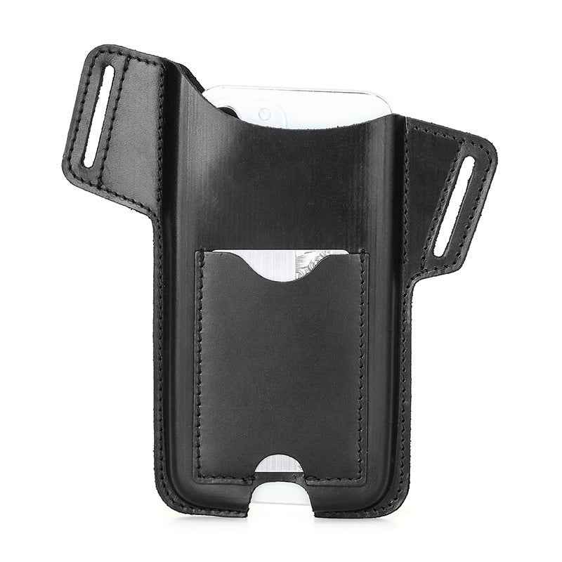 Leather Phone Case Belt Made of Crazy Horse Leather for Ultimate Convenience - ArtOm_farm™ LEATHER