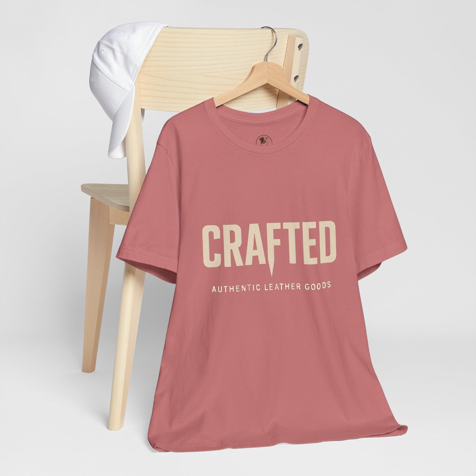 Crafted Leather Goods Tee - Unisex Casual Shirt, Vintage Style Cozy Everyday Wear, Perfect Gift for Him - ArtOm_farm™ LEATHER