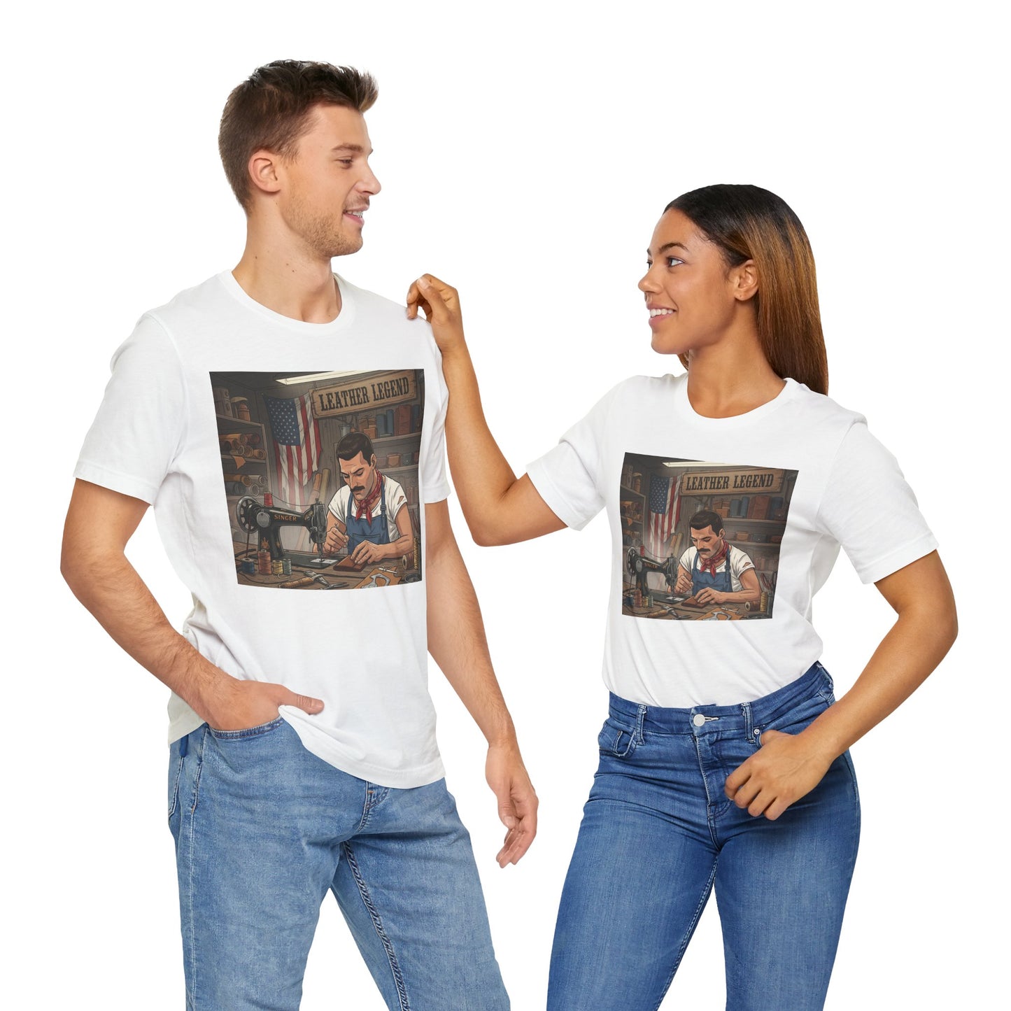 Leather Legend Graphic Tee - Artisan Vintage Style Shirt, Perfect Gift for Craftsmen and Father's Day - ArtOm_farm™ LEATHER