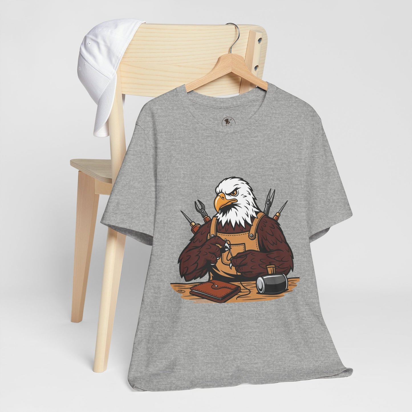 Crafty Eagle DIY Shirt - Unisex Tee for Crafters, Eagle Graphic Design, Gift for Men and Women