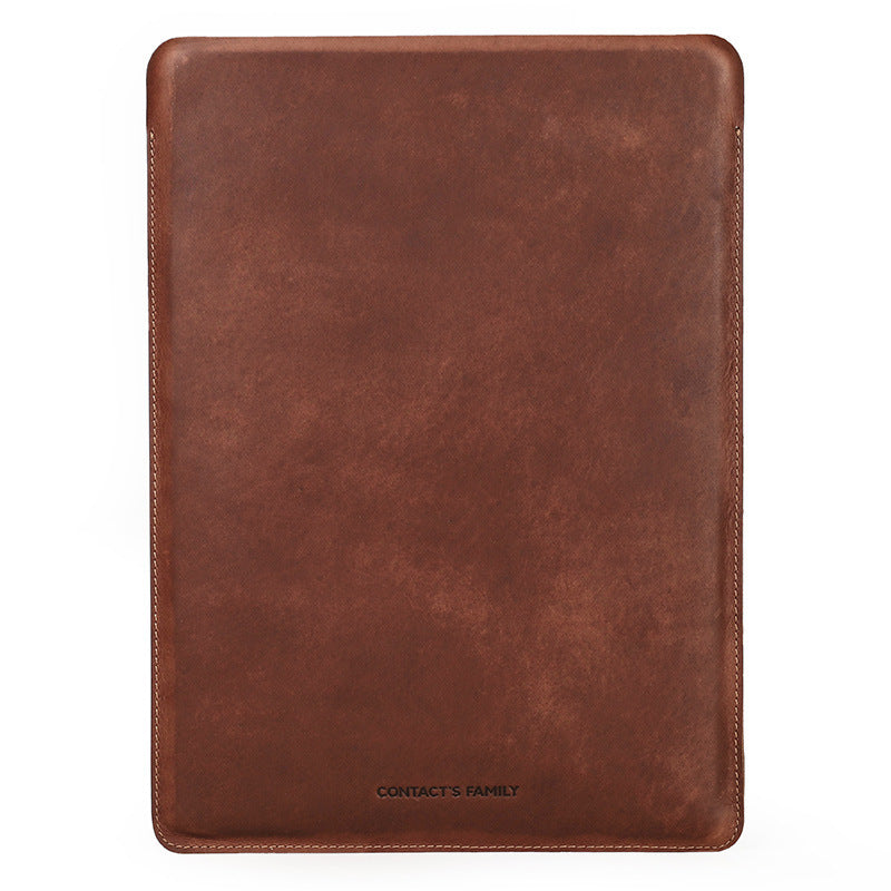 MacBook Pro 13.3 Leather Case - Compatible Crazy Horse Leather Protective Cover - ArtOm_farm™ LEATHER 