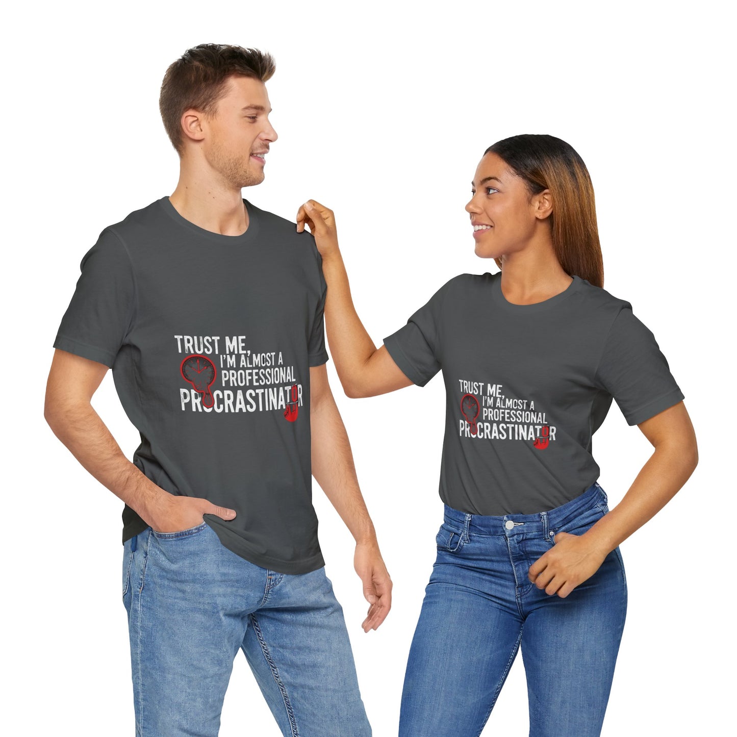 Funny Procrastinator T-Shirt | Humorous Gift for Students | Casual Unisex Graphic Tee - ArtOm_farm™ LEATHER 