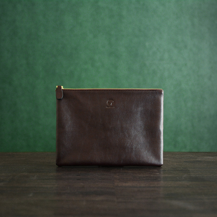 Japanese Craft Soft Leather Men's Handbag - Premium Japanese Leather Men's Handbag - ArtOm_farm™ LEATHER 