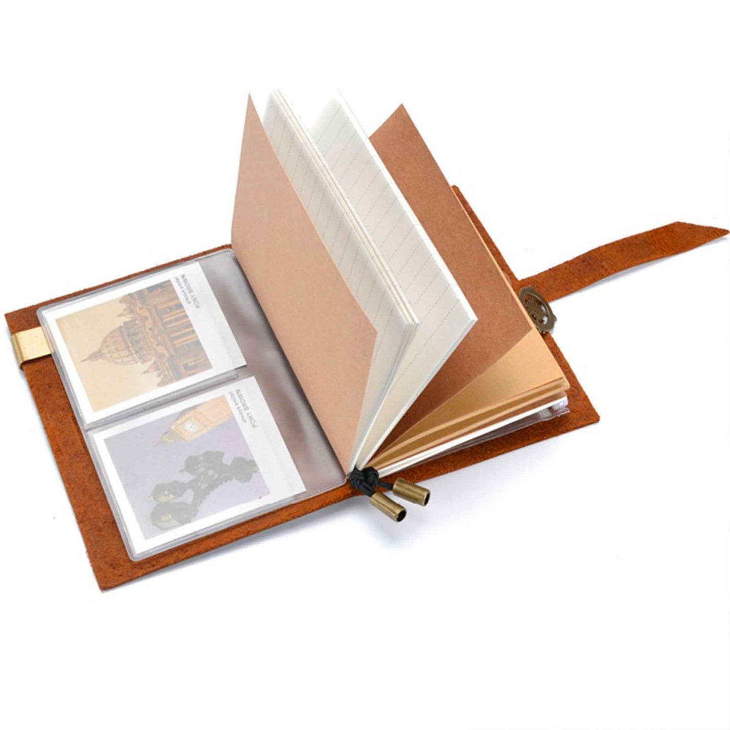 Vintage Leather Diary - Genuine Crazy Horse Leather Journal in Vintage Style - ArtOm_farm™ LEATHER
