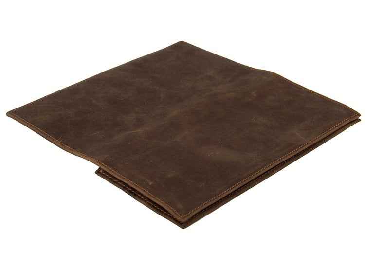 Vintage Crazy Horse Leather Wallet - Classic Long Wallet Design
