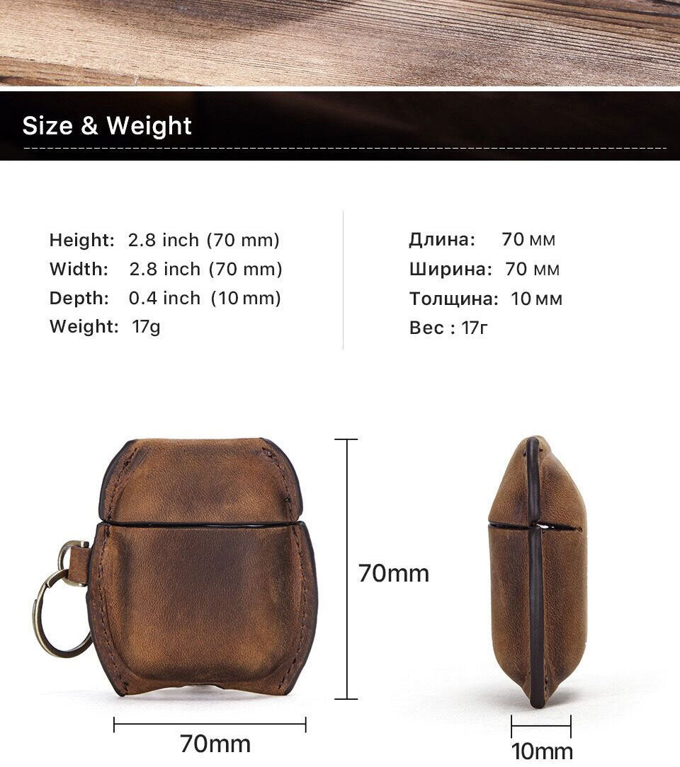 Crazy Horse Leather Bluetooth Headset - Premium Wireless Audio Experience - ArtOm_farm™ LEATHER 