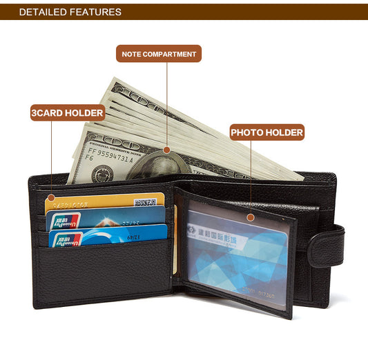 Leather Wallet - Stylish and Durable Accessories for Every Occasion - ArtOm_farm™ LEATHER 