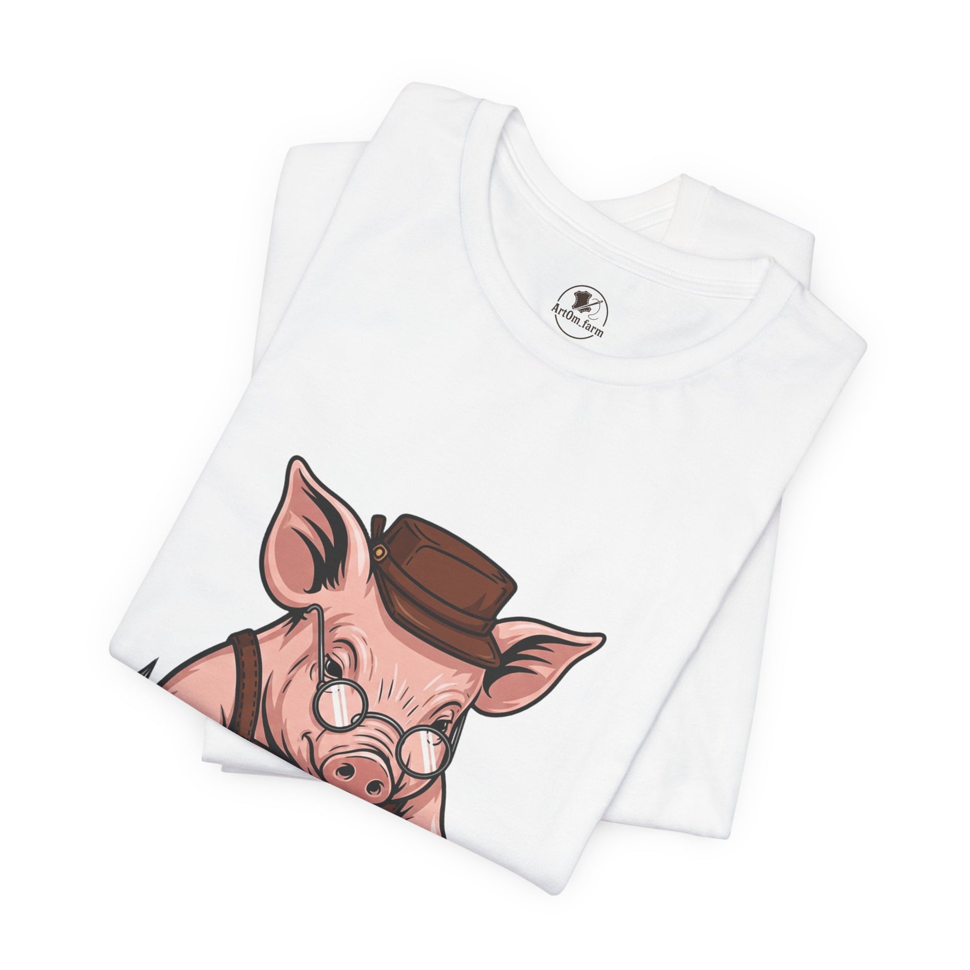 Pig Carver Tee - Funny Pig Shirt for Animal Lovers, Unique Crafting Humor Apparel, Perfect Farm Style Gift - ArtOm_farm™ LEATHER