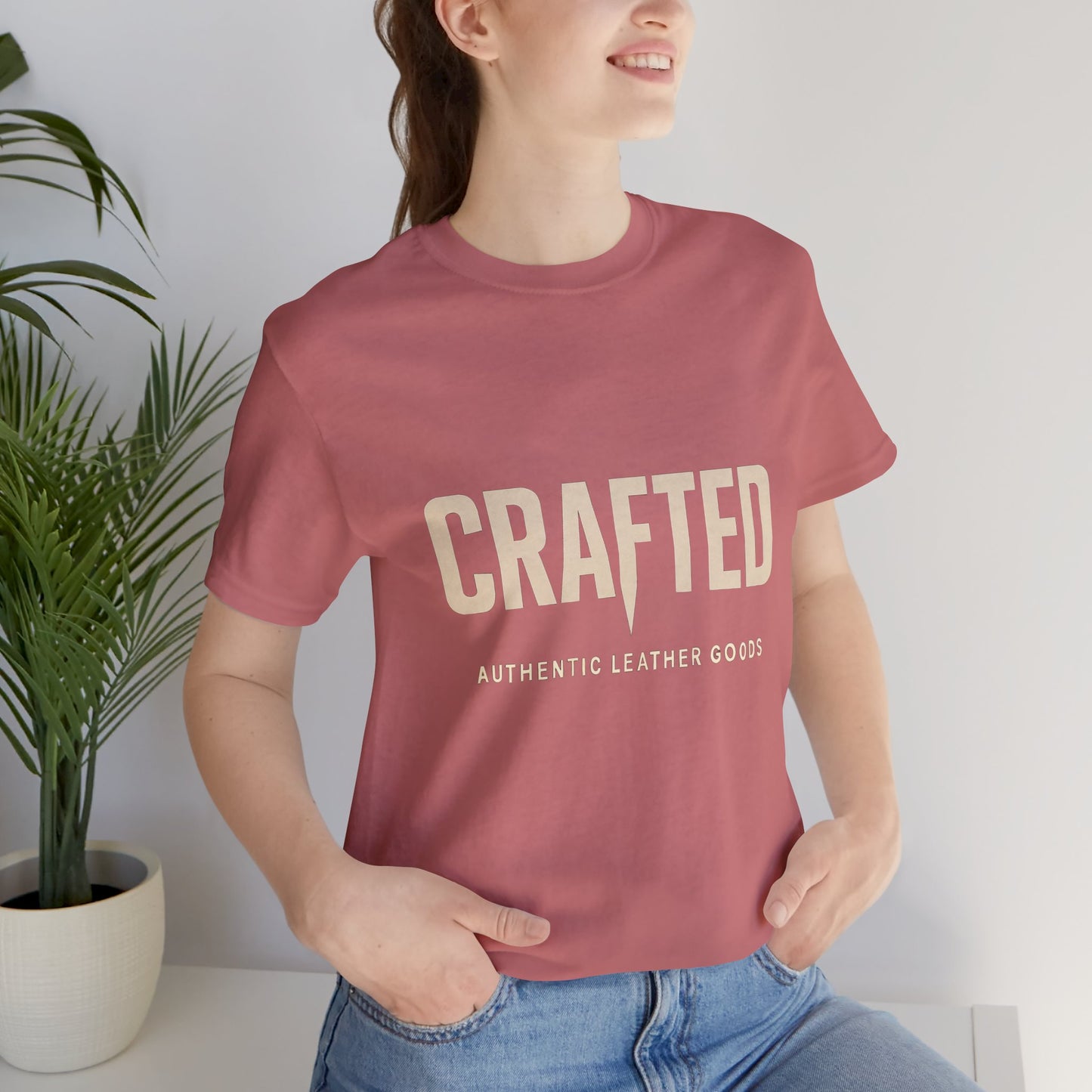 Crafted Leather Goods Tee - Unisex Casual Shirt, Vintage Style Cozy Everyday Wear, Perfect Gift for Him - ArtOm_farm™ LEATHER