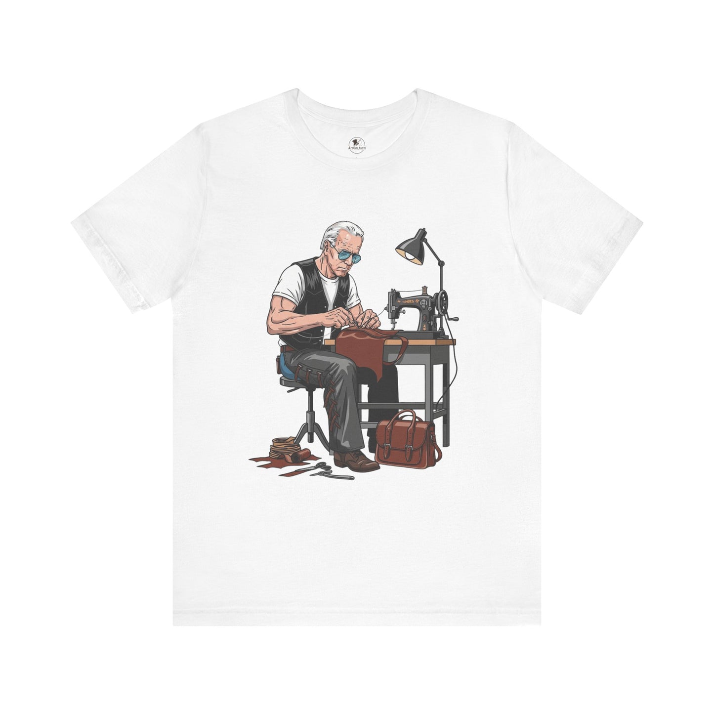 Craftsman Tee for Makers - Perfect Father's Day Gift for Sewing Enthusiasts and Artisan Apparel - ArtOm_farm™ LEATHER