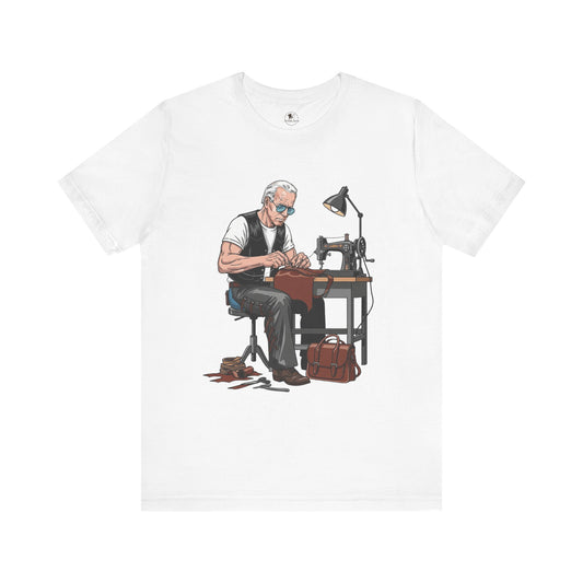 Craftsman Tee for Makers - Perfect Father's Day Gift for Sewing Enthusiasts and Artisan Apparel - ArtOm_farm™ LEATHER