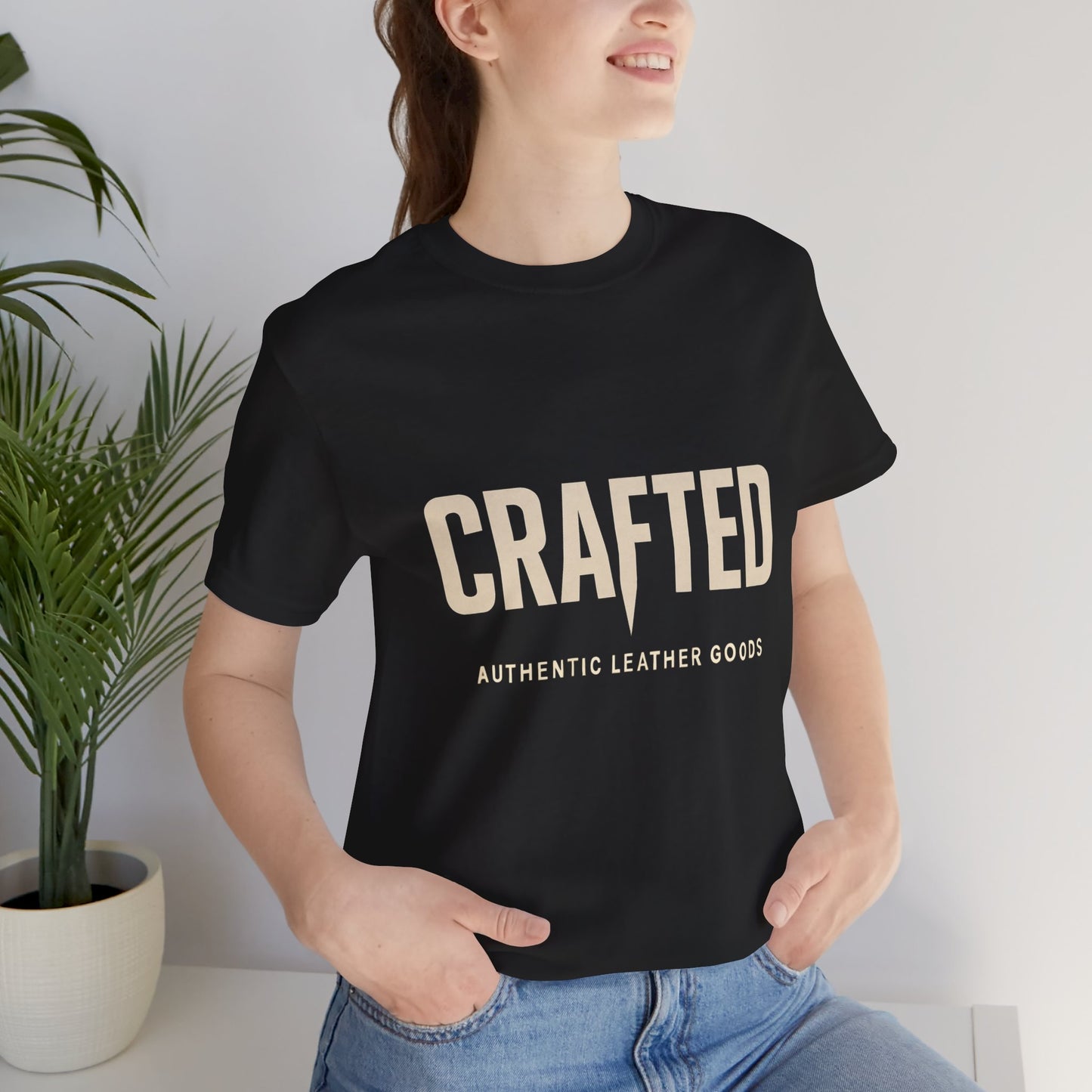 Crafted Leather Goods Tee - Unisex Casual Shirt, Vintage Style Cozy Everyday Wear, Perfect Gift for Him - ArtOm_farm™ LEATHER