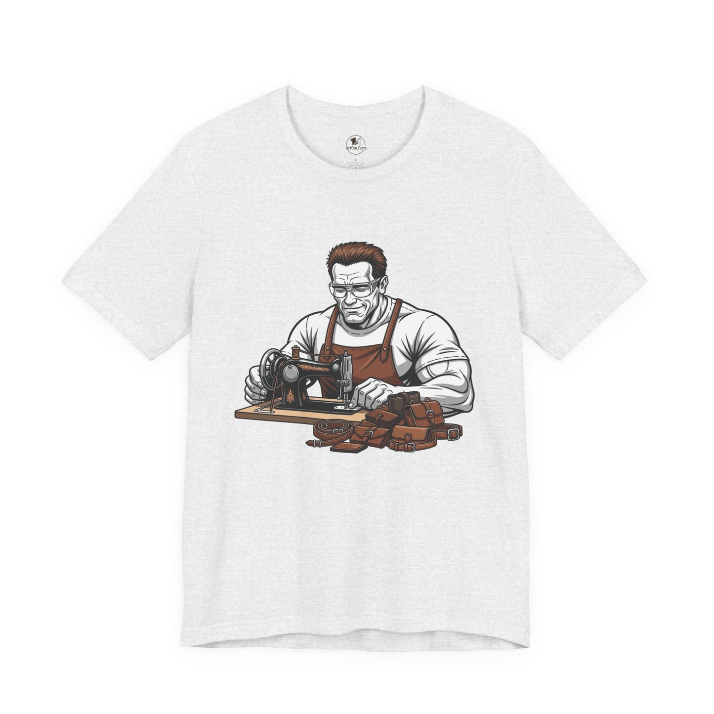 Crafty Masculine Tee - Unique Humor Shirt for Father's Day, Unisex Graphic Tee, Artisan Style Apparel - ArtOm_farm™ LEATHER
