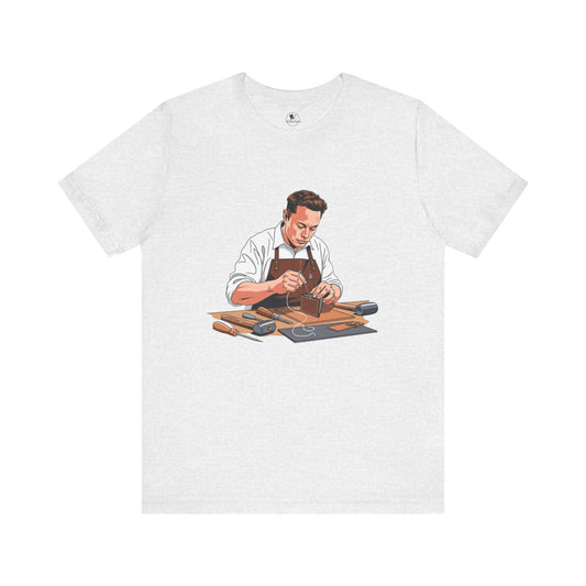 Craftsman Tee - Celebrate Artisanship with the Perfect Gift for Handyman and Father's Day, Ideal for Casual Everyday Wear - ArtOm_farm™ LEATHER