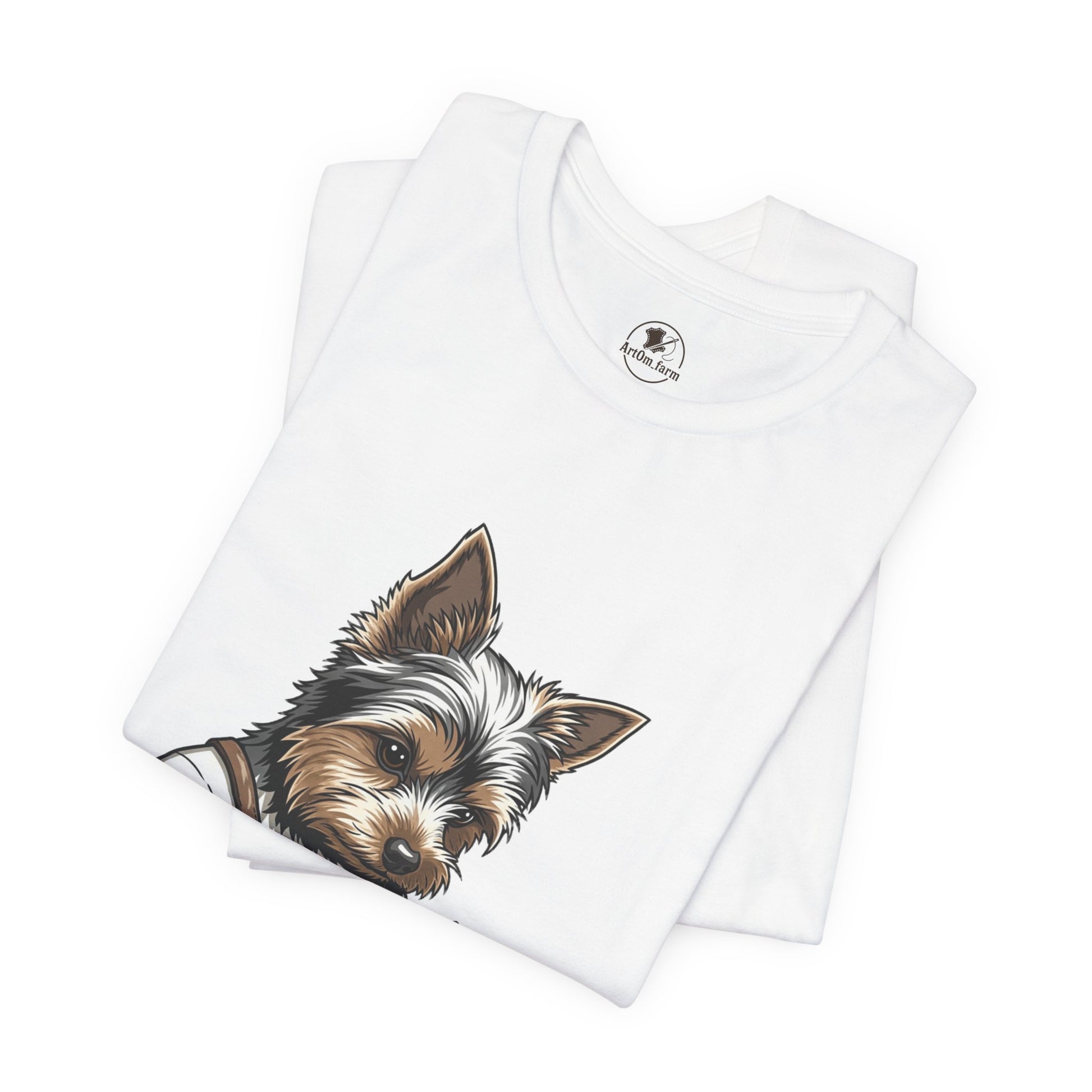 Crafty Canine T-Shirt, Funny Dog Lover Gift, Cute Animal Tee for Pet Owners, Casual Wear for Artisan Friends - ArtOm_farm™ LEATHER