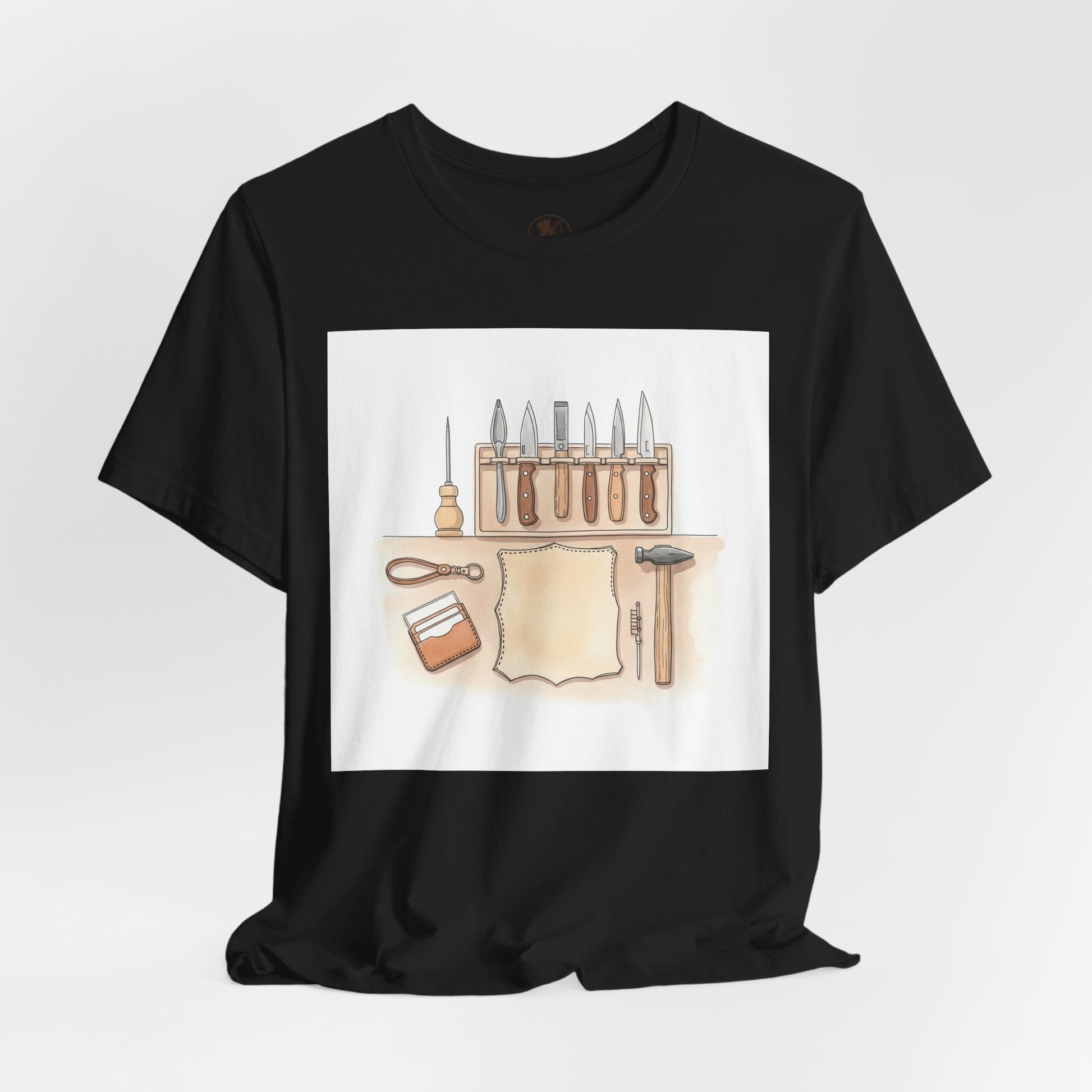 Craftsman Tools Shirt - Short Sleeve Tee for DIY Enthusiasts, Artisan Gift, Workshop Apparel, Perfect Father's Day Gift - ArtOm_farm™ LEATHER