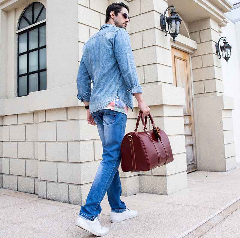 Crazy Horse Leather Tote Bag - ArtOm_farm™ LEATHER