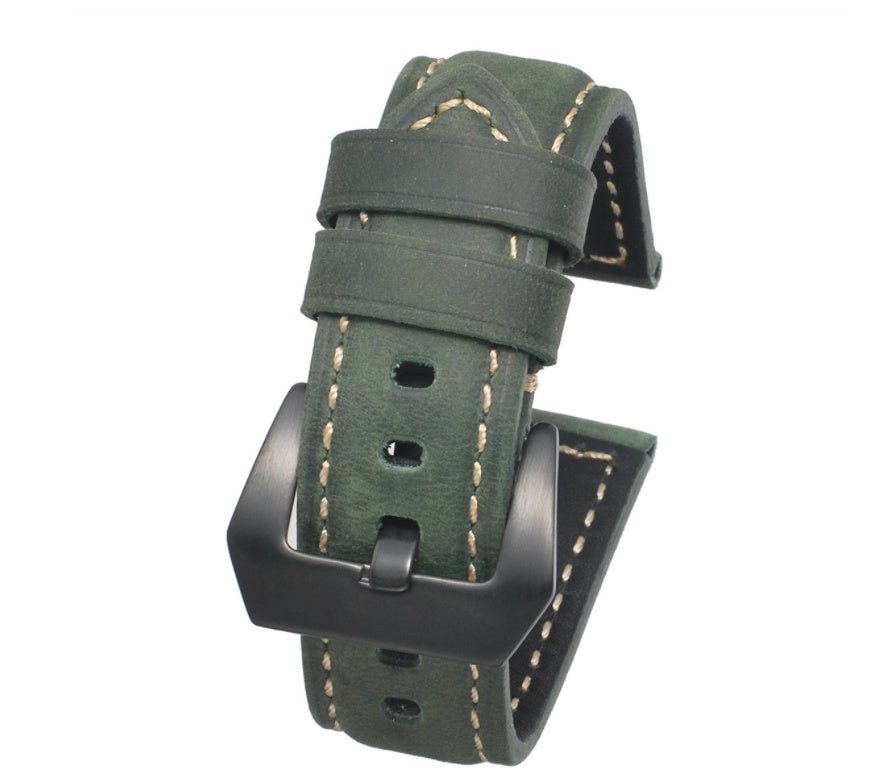 Crazy Horse Leather Strap 20mm 22mm 24mm 26mm Calfskin Quality - ArtOm_farm™ LEATHER