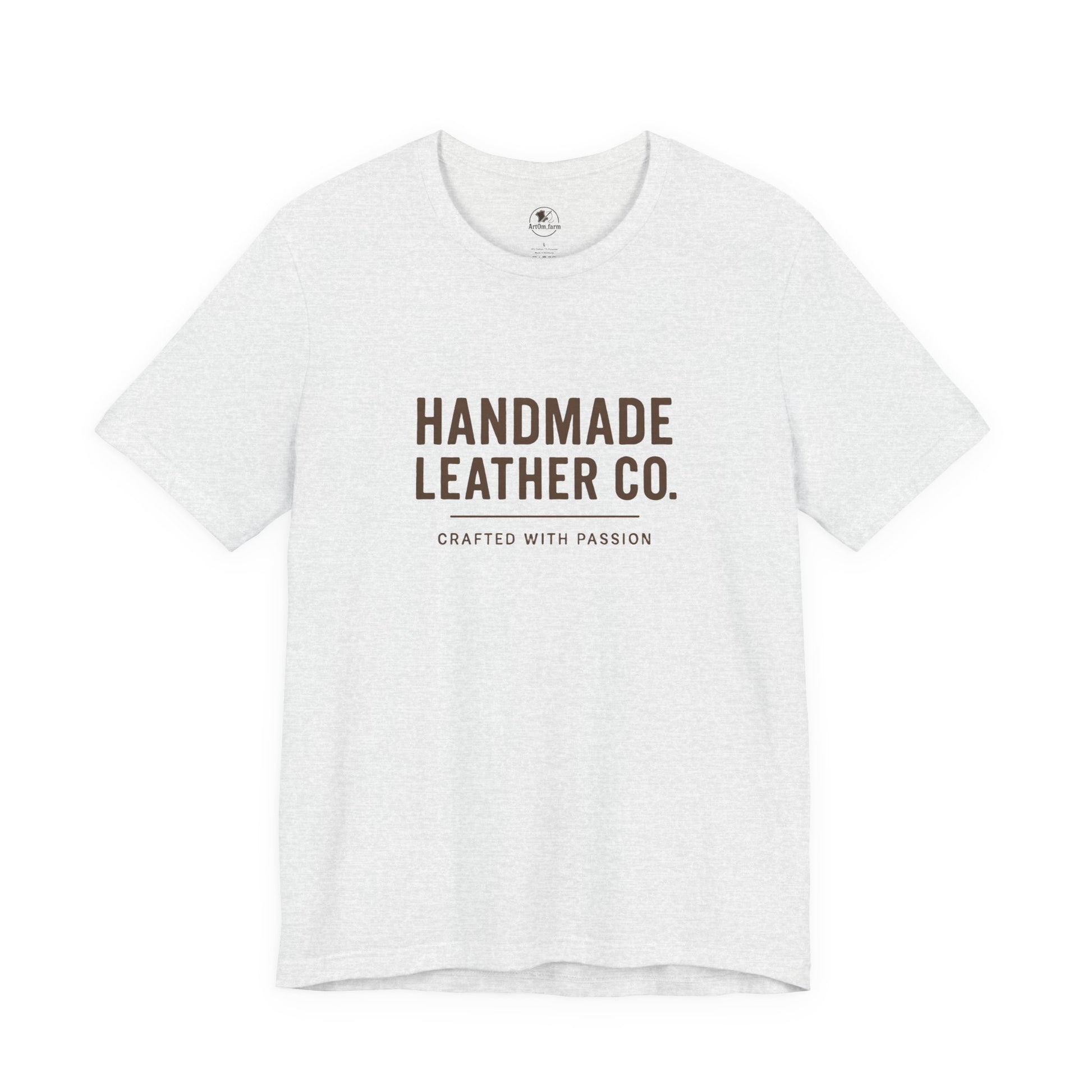 Handmade Leather Co. Tee - Stylish Unisex Casual Wear, Unique Artisan Apparel - ArtOm_farm™ LEATHER