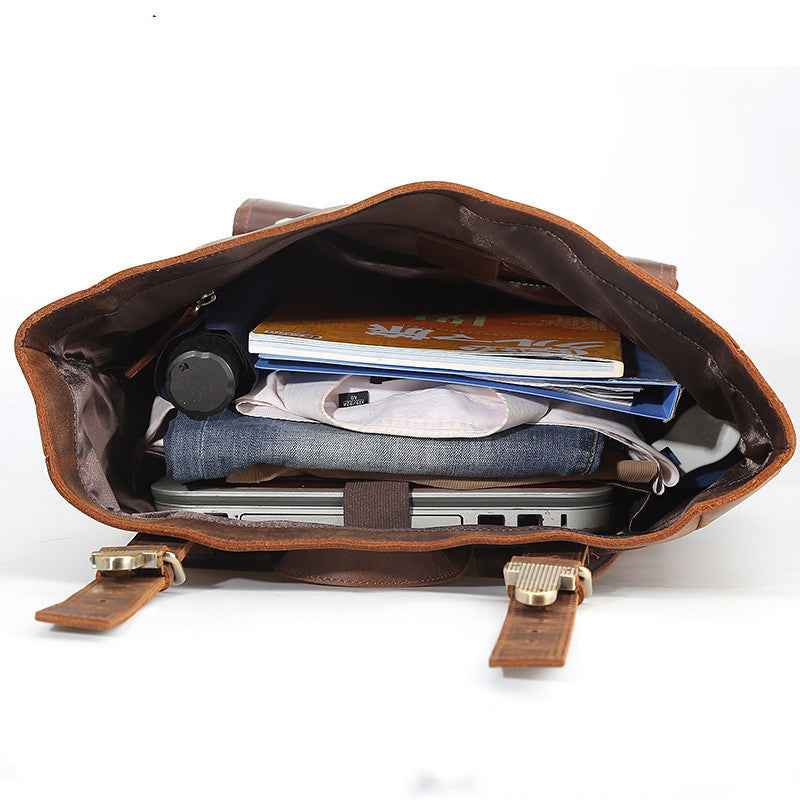 Retro Leather Backpack for Travel and City Adventures