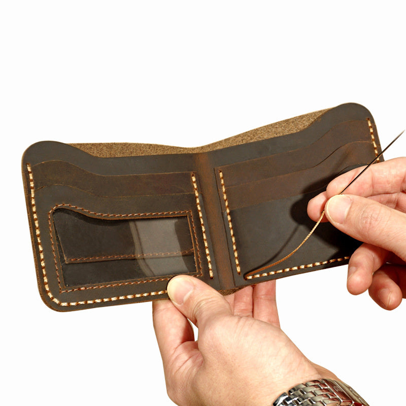 Handmade Leather Wallet for Men - Premium Quality Craftsmanship - ArtOm_farm™ LEATHER 