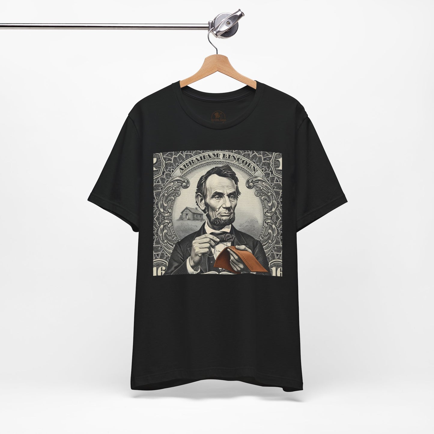 Abraham Lincoln T-Shirt - Vintage Graphic Unisex Tee for History Lovers, Educational Casual Wear, Patriotic Gift - ArtOm_farm™ LEATHER