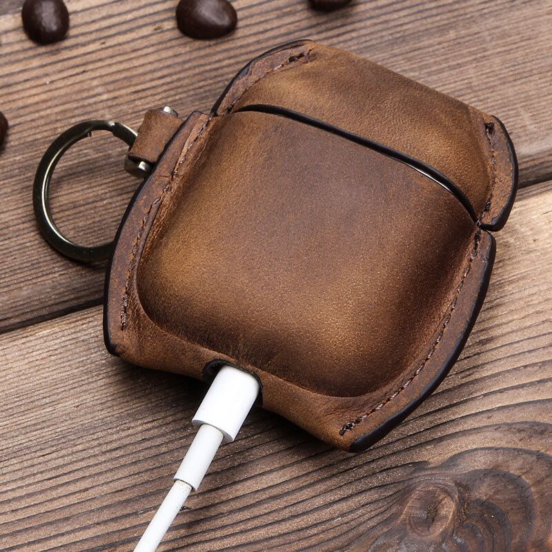 Crazy Horse Leather Bluetooth Headset - Premium Wireless Audio Experience - ArtOm_farm™ LEATHER 