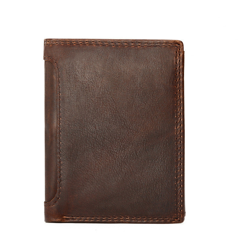 Men's Vintage Leather Wallet for Business and Everyday Use - ArtOm_farm™ LEATHER 