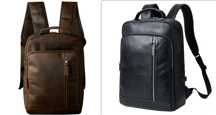 Handmade Leather Backpack - Retro Mad Horse Design - ArtOm_farm™ LEATHER 
