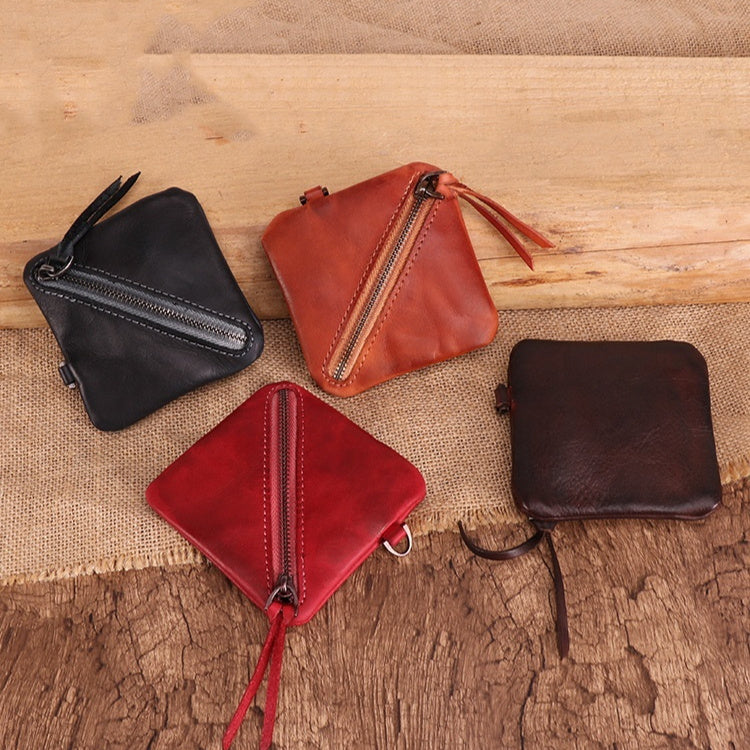 Vintage Leather Wallet - Handmade Artisan Craftsmanship - ArtOm_farm™ LEATHER 