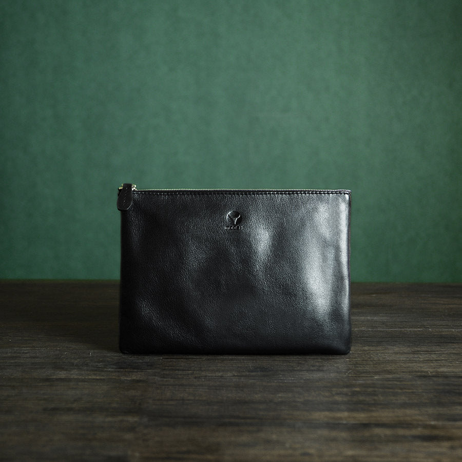 Japanese Craft Soft Leather Men's Handbag - Premium Japanese Leather Men's Handbag - ArtOm_farm™ LEATHER 