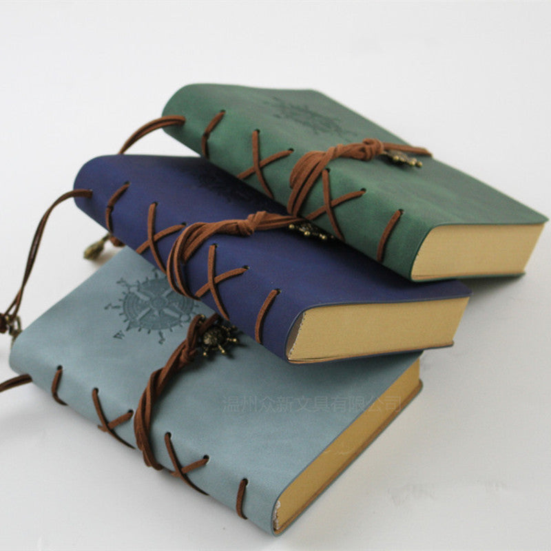Vintage Leather Pirate Notebook - Creative Writing Journal for Adventurers - ArtOm_farm™ LEATHER 