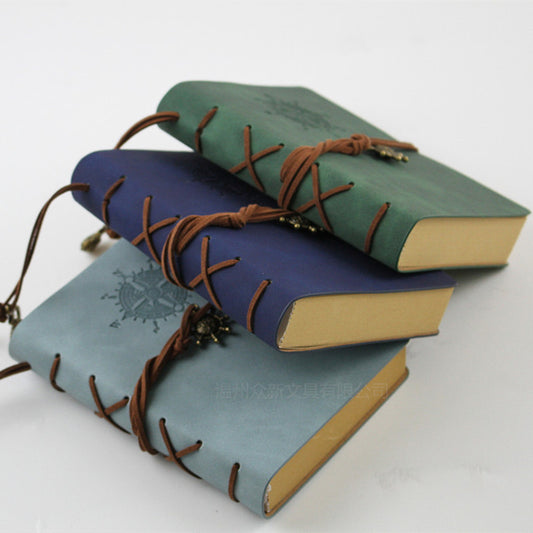 Vintage Leather Pirate Notebook - Creative Writing Journal for Adventurers - ArtOm_farm™ LEATHER 