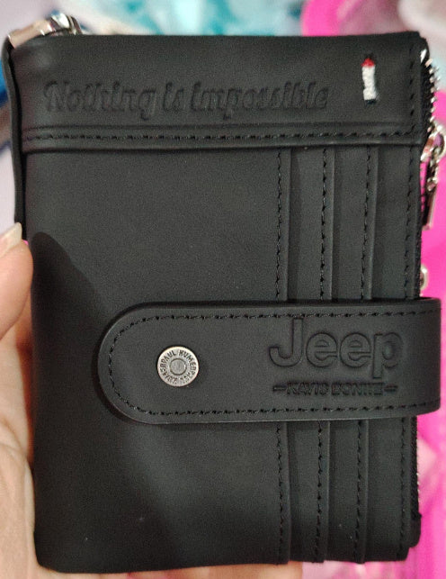 New Anti-Theft Leather Wallet - Multi-Card Crazy Horse Leather Coin Purse - ArtOm_farm™ LEATHER 