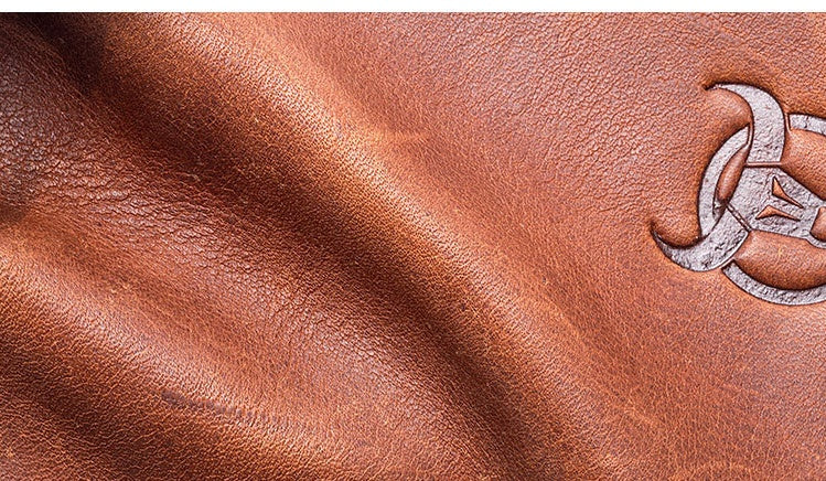 Leather Goods Crazy Horse Leather Chest Bag for Men - Genuine Leather Design - ArtOm_farm™ LEATHER 