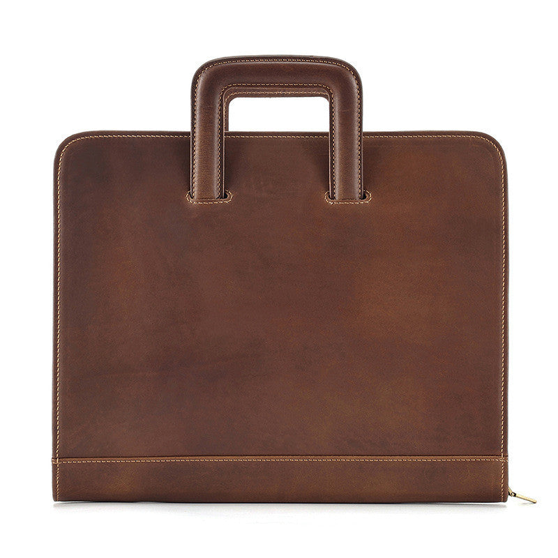 Crazy Horse Leather Laptop Case for 13.3 Inch Computers - Portable Retro Style - ArtOm_farm™ LEATHER
