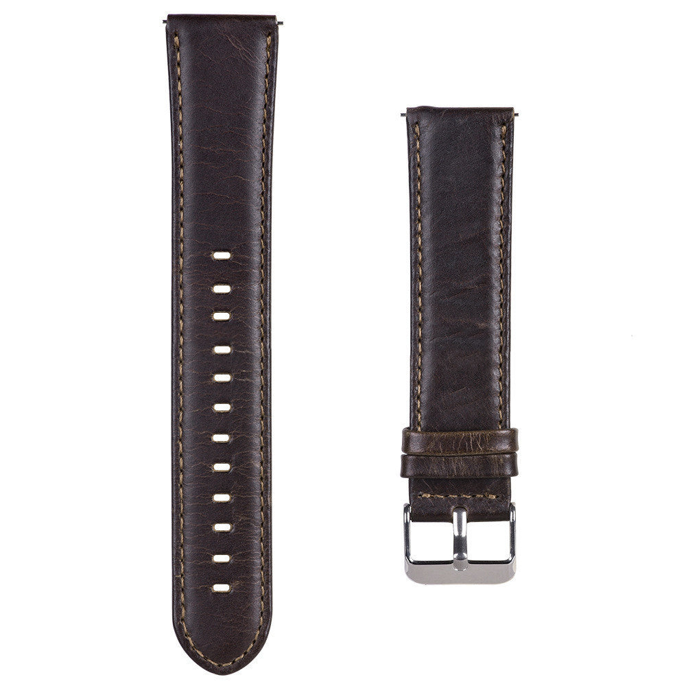 42mm 46mm Leather Strap Crazy Horse Pattern - Stylish & Durable Watch Band - ArtOm_farm™ LEATHER 