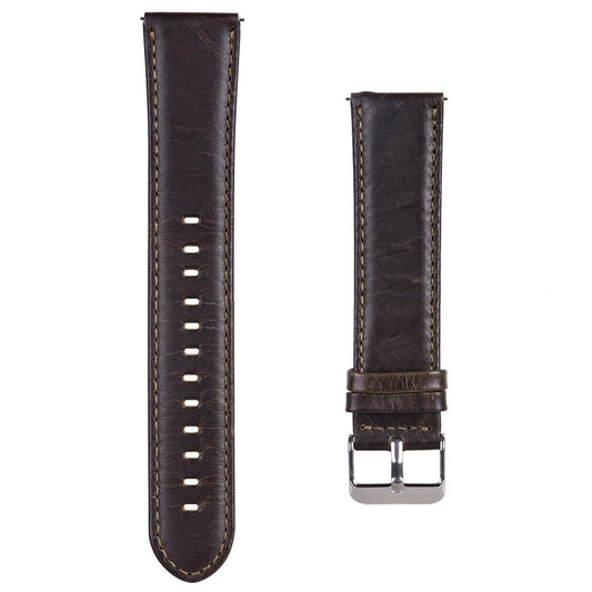 42mm 46mm Leather Strap Crazy Horse Pattern - Stylish & Durable Watch Band - ArtOm_farm™ LEATHER 