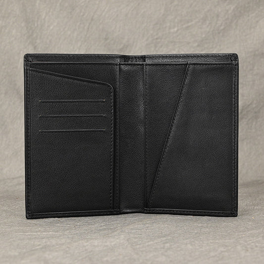 Leather Passport Wallet - Mad Horse Leather Design for Ultimate Travel Luxury - ArtOm_farm™ LEATHER 