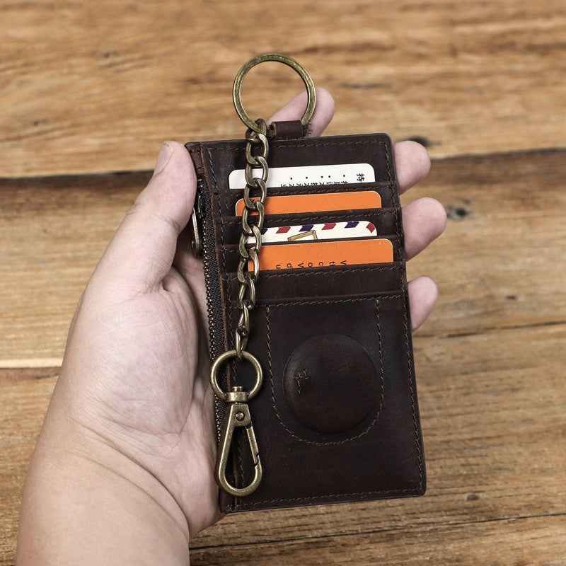 Genuine Crazy Horse Leather Cardholder - Stylish and Durable Wallet for Everyday Use - ArtOm_farm™ LEATHER