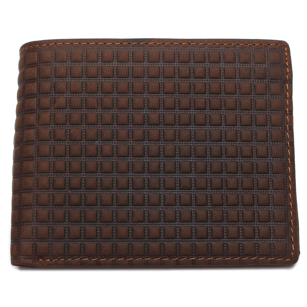Men's Leather Long Wallet - Retro Crazy Horse Genuine Leather Design - ArtOm_farm™ LEATHER 