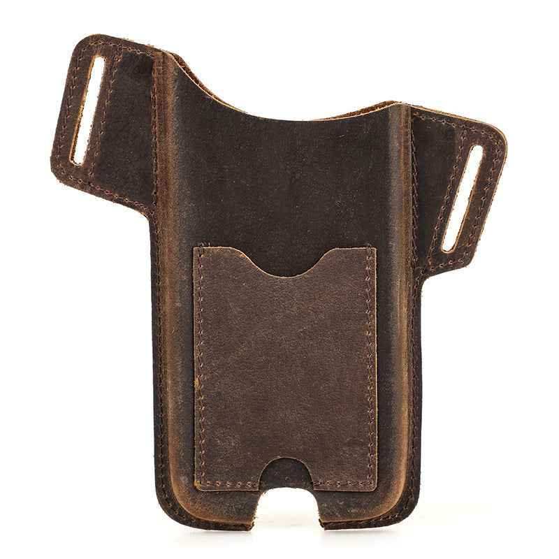 Leather Phone Case Belt Made of Crazy Horse Leather for Ultimate Convenience - ArtOm_farm™ LEATHER