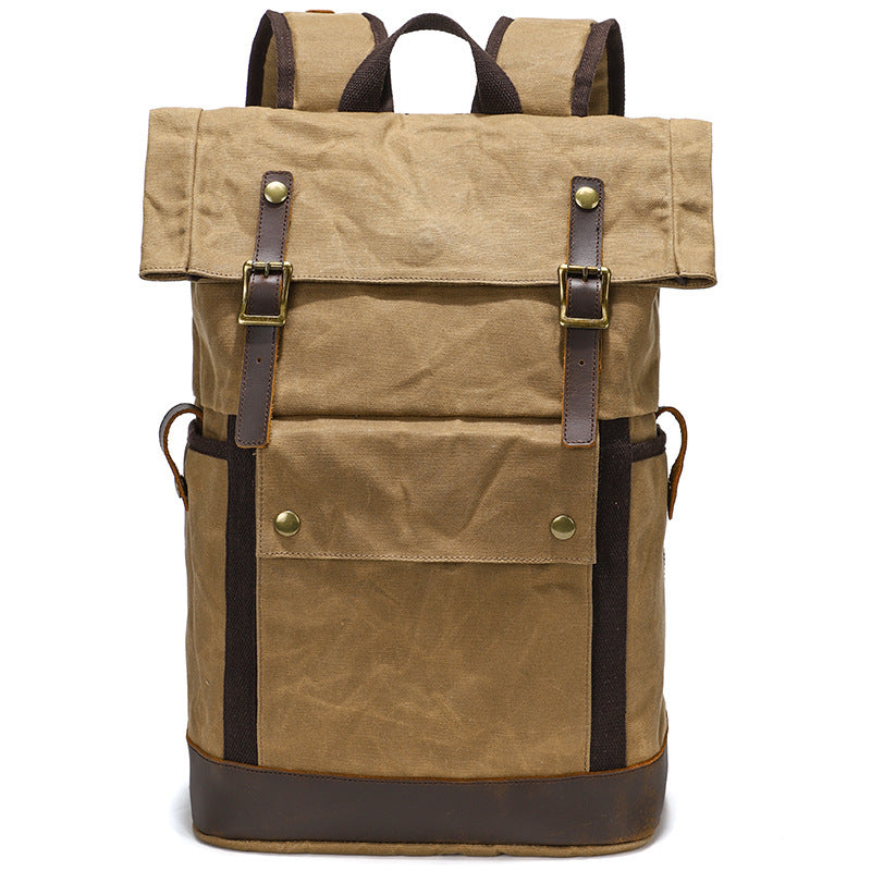 Horse Leather Waterproof Backpack - Multifunctional Outdoor Gear, Waterproof & Durable - ArtOm_farm™ LEATHER 