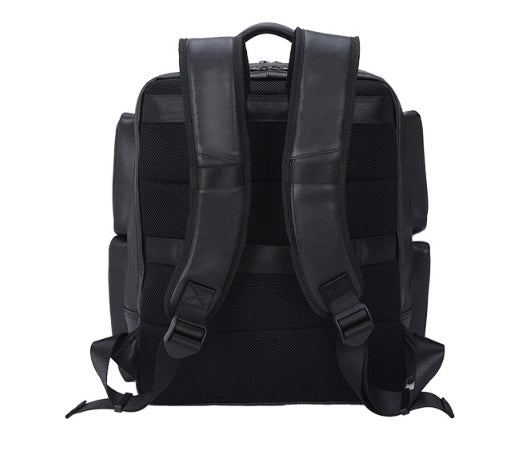 Vintage Leather Computer Backpack - 17-Inch Outdoor Large Capacity Genuine Leather Crazy Horse Style - ArtOm_farm™ LEATHER 