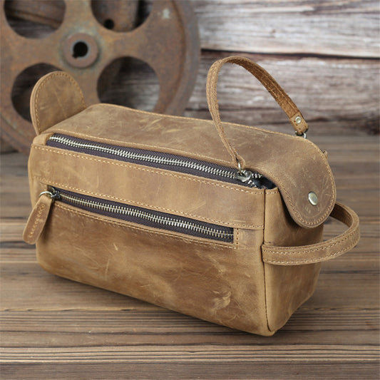 Leather Handbag for Women - Large Capacity Horse Leather Storage Bag - ArtOm_farm™ LEATHER 