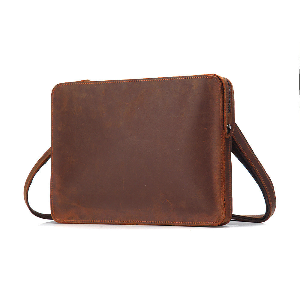 Vintage Leather Crossbody Bag for Stylish Shoulder Carry - ArtOm_farm™ LEATHER 