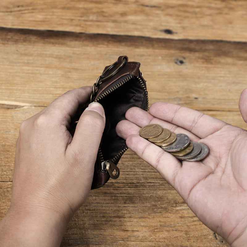 Genuine Crazy Horse Leather Cardholder - Stylish and Durable Wallet for Everyday Use - ArtOm_farm™ LEATHER