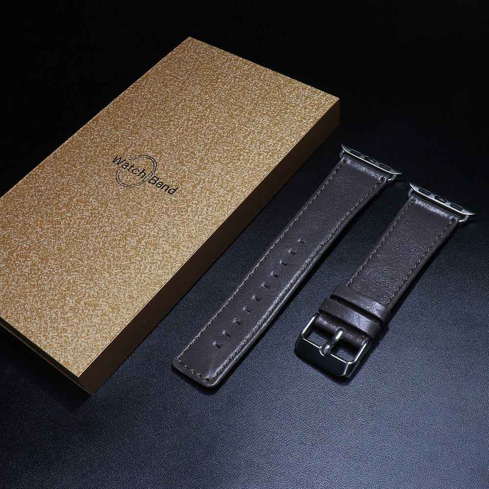Vintage Leather Watch Strap - Crazy Horse Design for Timeless Style - ArtOm_farm™ LEATHER