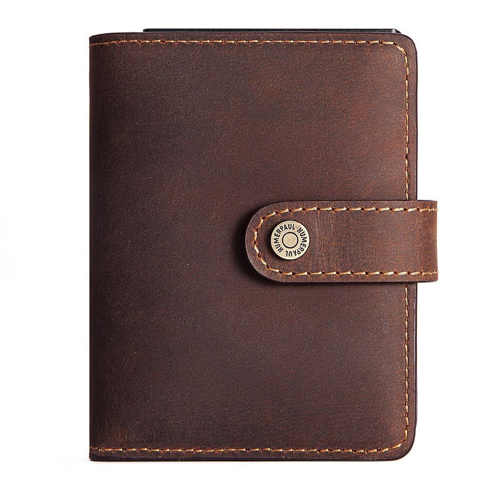 Vintage Leather Card Holder - Stylish Zippered Accessory for Organizing Cards - ArtOm_farm™ LEATHER 